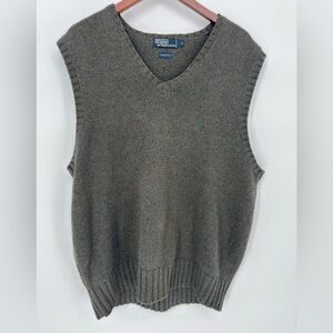 Ralph Lauren V-Neck Gray Sweater Vest